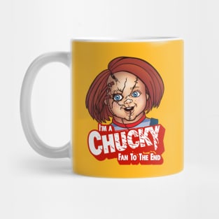 Chucky Fan to the End - Stitches Mug